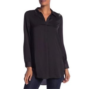 DR2 by Daniel Rainn Satin Split Neck Blouse PM